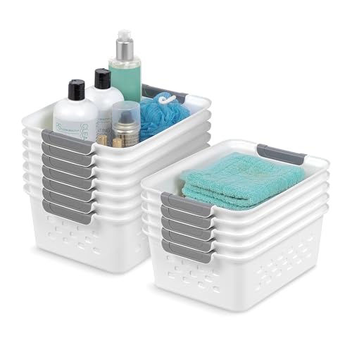 Amazon Kitchen Pantry Baskets White