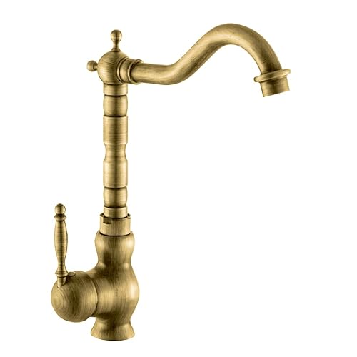 Antique Brass Kitchen Faucets