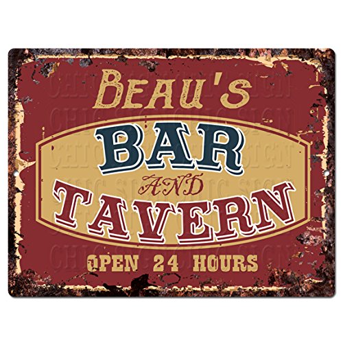 Beau’S Kitchen & Tavern Custom Rustic Signs and Coasters for Home Bars
