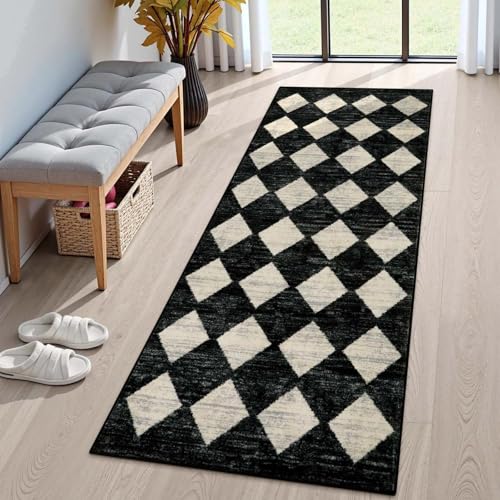 Black And White Kitchen Rug