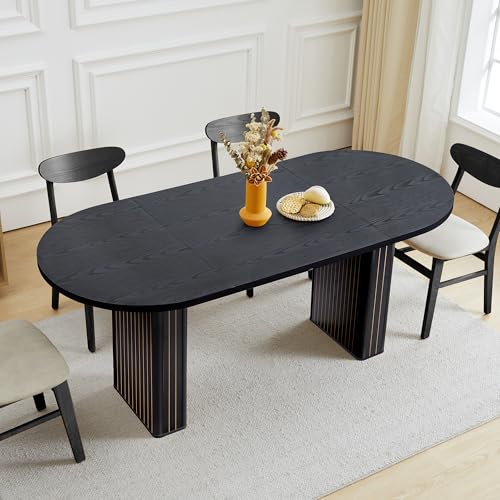 Black Oval Kitchen Table