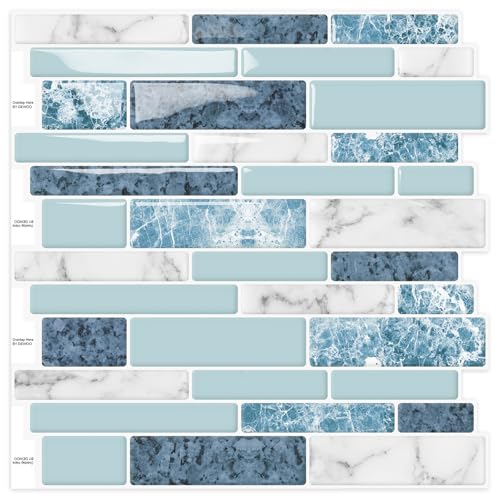 Blue Kitchen Backsplash Tile