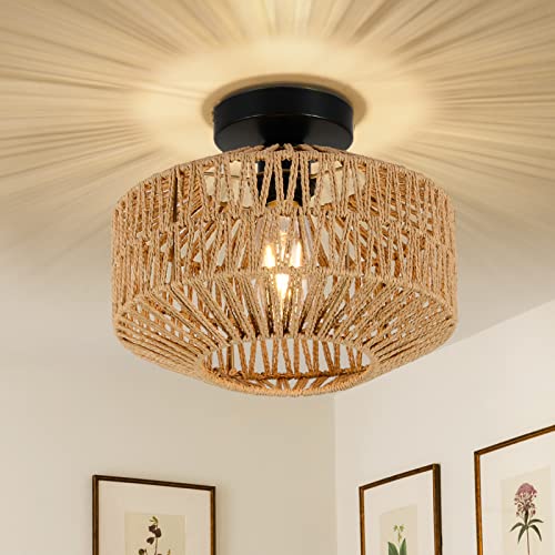Boho Kitchen Light Fixture: Stylish Rattan Chandeliers for Cozy Spaces