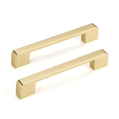Brass Kitchen Unit Handles: Elegant Brushed Gold Pulls for Modern Cabinets