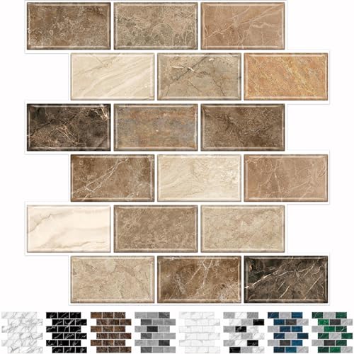 Brown Tiles in Kitchen: Easy Peel and Stick Backsplash Ideas for Style