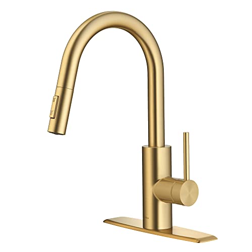 Brushed Brass Kitchen Tap
