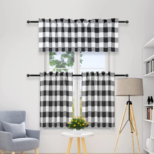 Buffalo Plaid Curtains for Kitchen: Cozy Farmhouse Style Window Treatments