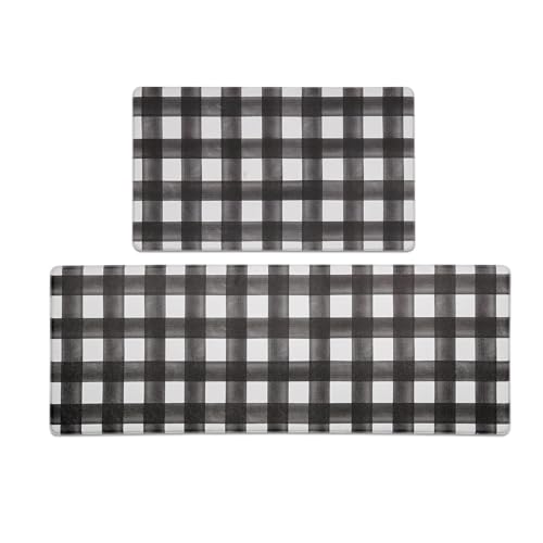 Buffalo Plaid Kitchen Rug: Cozy, Non-Slip, and Stylish Floor Mats