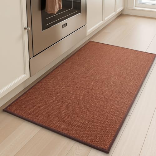 Burnt Orange Kitchen Rugs: Stylish Comfort and Durable Non-Slip Mats