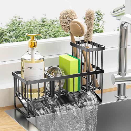 Caddy for Kitchen Sink: Organize Sponges, Brushes, and Soap Easily