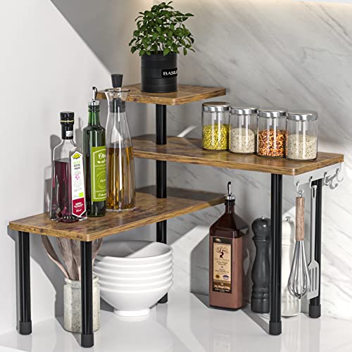 Corner Storage for Kitchen Counter: Maximize Space with Stylish 3-Tier Organizers
