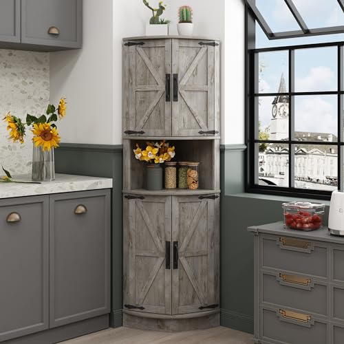 Corner Storage Kitchen Cabinet: Maximize Space with Stylish Farmhouse Designs