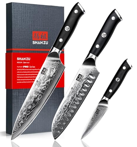 Damascus Steel Kitchen Knife Set: Ultra-Sharp Blades for Professional Chefs