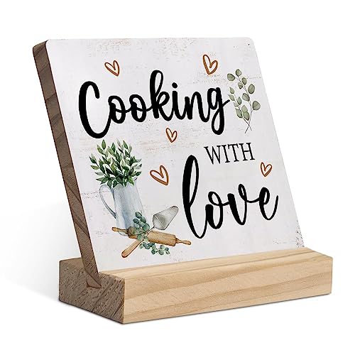 Decorative Items for Kitchen: Rustic Wood Plaques and Stylish Oil Dispensers