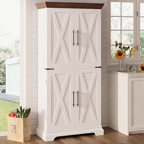 Distressed Cabinets in Kitchen