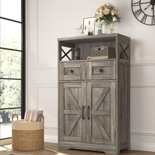 Farmhouse Grey Kitchen Cabinets