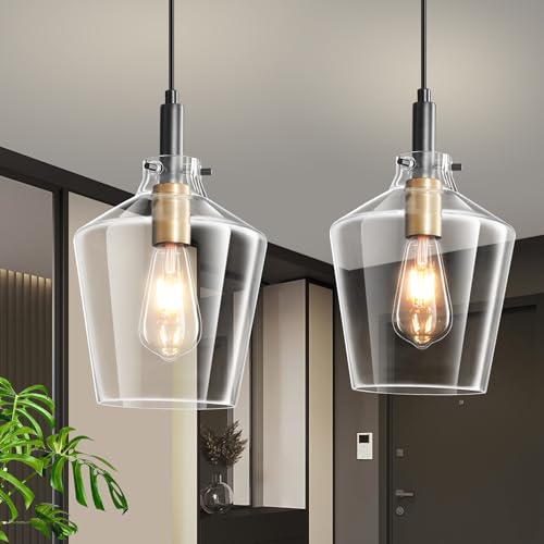 Glass Pendant Lighting for Kitchen Island
