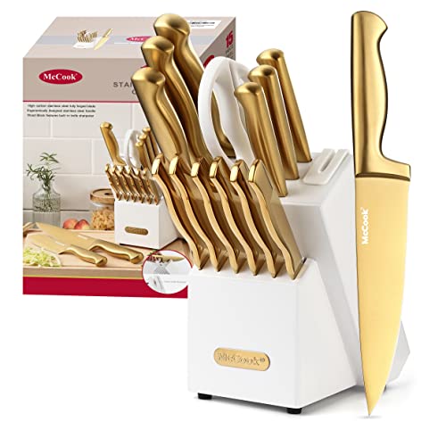 Gold Kitchen Knife Set