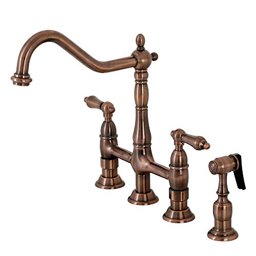 Gooseneck Bridge Style Kitchen Faucet