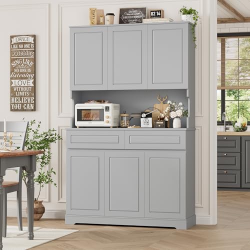 Grey Stained Kitchen Cabinets