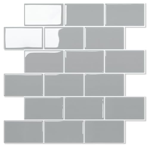 Grey Subway Tile Kitchen Backsplash