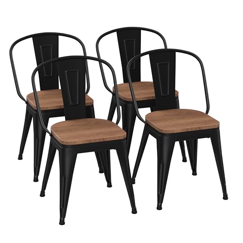 Heavy Duty Kitchen Chairs Set of 4 for Stylish Durable Dining Rooms