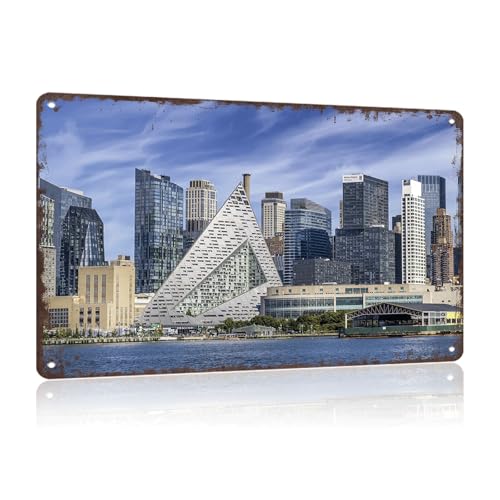 Hell’S Kitchen Bar Nyc Vintage Skyline Metal Tin Sign Decor Review