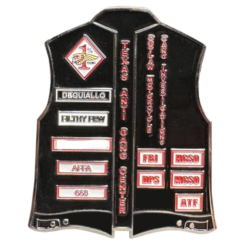 Hells Kitchen Los Angeles Inspired Biker Vest with Exclusive Challenge Coin
