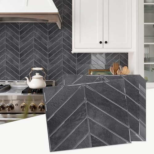 Herringbone Tile Floor Kitchen
