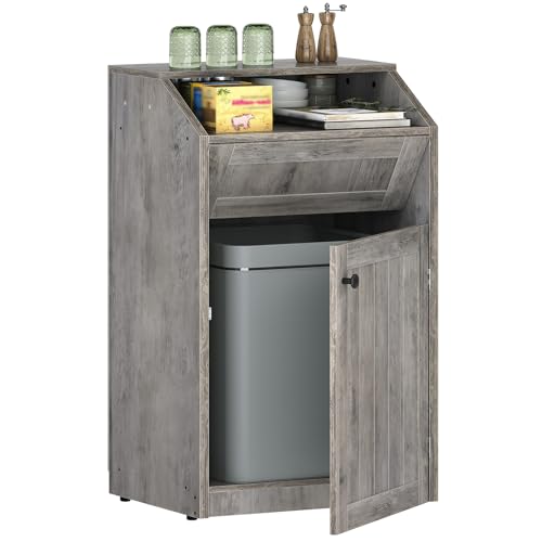 Hidden Garbage Can Kitchen