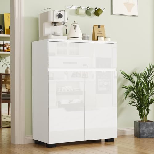 High Gloss White Kitchen Cabinets: Sleek Storage Solutions for Modern Homes