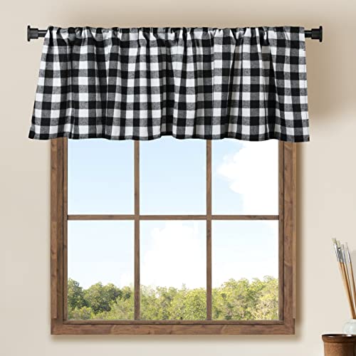 Kitchen Black And White Curtains