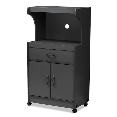 Kitchen Cabinets Brooklyn NY: Stylish Dark Grey Baxton Studio Terline Review