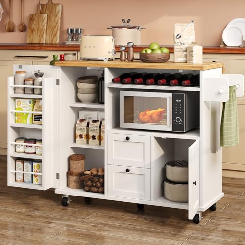 Kitchen Cart With Drop Leaf