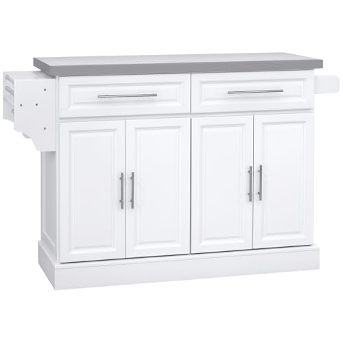 Kitchen Cart With Stainless Top