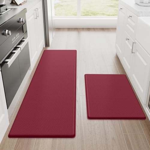Kitchen Floor Mats Red