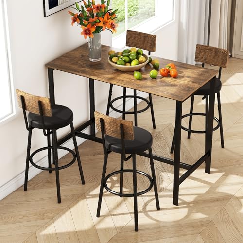 Kitchen High Top Table Sets for Stylish and Space-Saving Dining Solutions