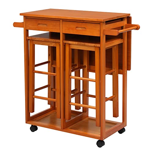 Kitchen Island Cart With Stools: Stylish Storage and Seating Solutions