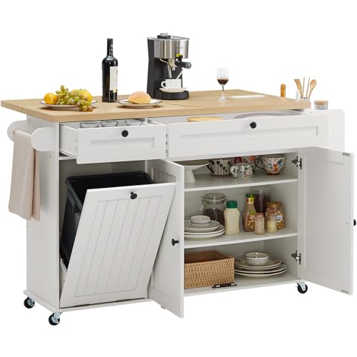 Kitchen Island With Table Attached: Space-Saving Mobile Kitchen Solution