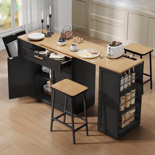 Kitchen Island With Table: Stylish Storage and Dining Solutions for Your Kitchen