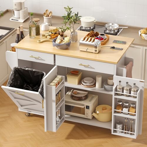 Kitchen Island With Trash Can: Maximize Space and Boost Kitchen Efficiency
