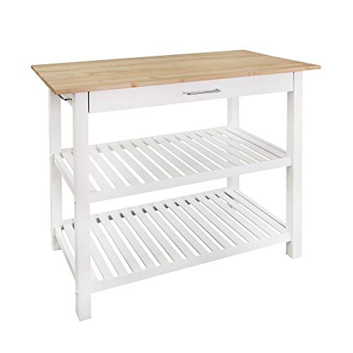 Kitchen Island With Wood Top: Stylish, Functional Mobile Carts and Storage Solutions