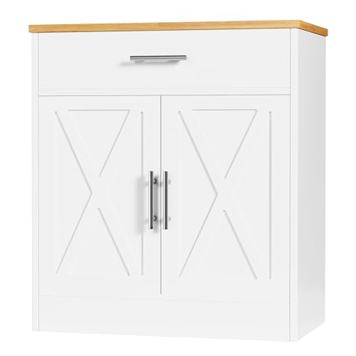Kitchen Pantry Cabinet Short for Stylish and Compact Storage Solutions