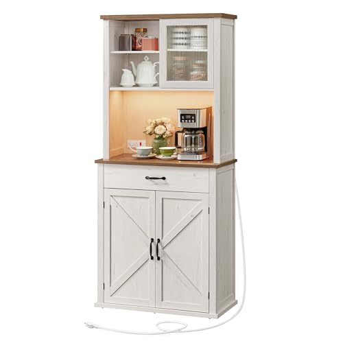 Kitchen Pantry Cabinet With Coffee Bar