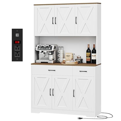 Kitchen Pantry Cabinet With Microwave Shelf