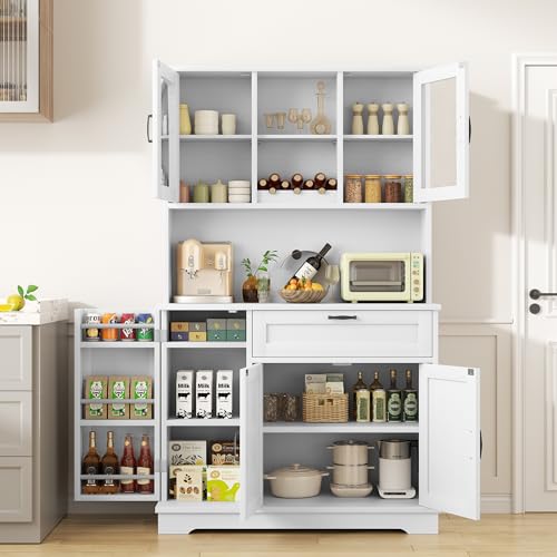 Kitchen Pantry With Microwave Shelf: Maximize Storage and Style Effortlessly