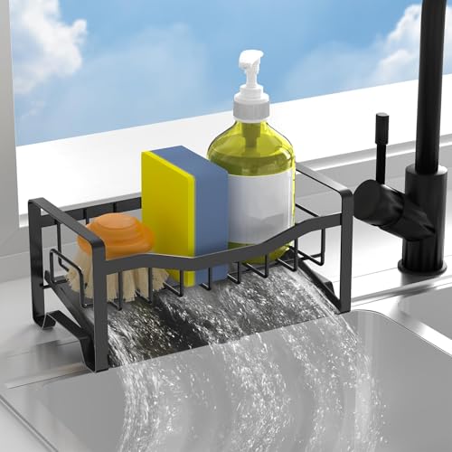 Kitchen Sink Sponge Rack: Ultimate Stainless Steel Organizer for Clutter-Free Counters
