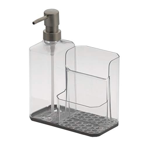 Kitchen Soap Dispenser And Sponge Holder: Ultimate Sink Organization Solution