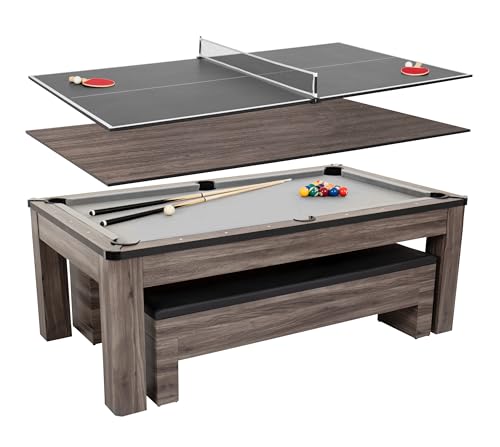 Kitchen Table Pool Table Combo: Ultimate 3-in-1 Game and Dining Solution