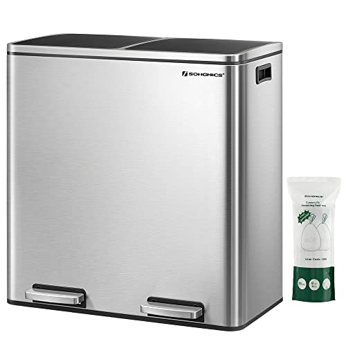 Kitchen Trash Can Dual Compartment: Maximize Space and Efficiency Effortlessly